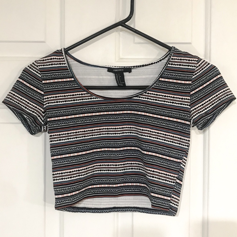 Forever 21 festival crop top, size small